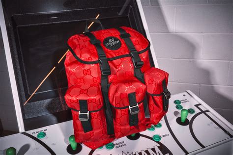 100 thieves gucci|Gucci backpack.